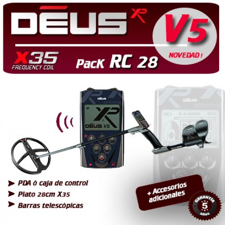 Detector de metales XP DEUS RC PLATO 28 CM