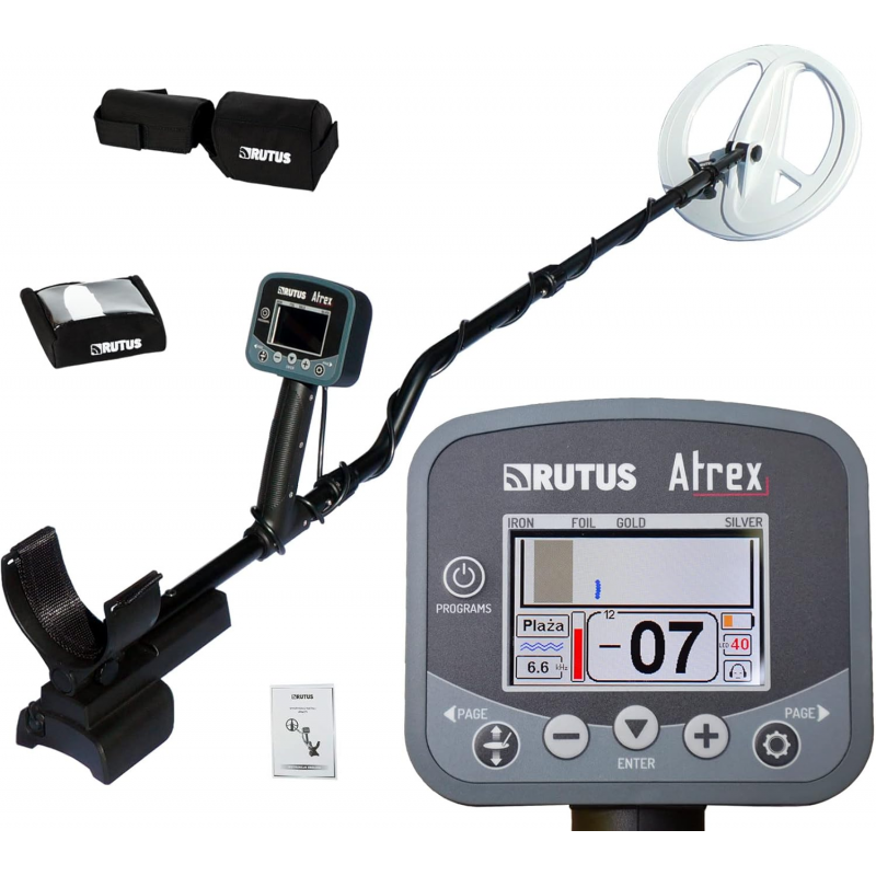 Detector de metales RUTUS ATREX DD28 BLANCO