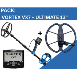 Pack Garrett Vortex VX7 + Detech Ultimate 13"