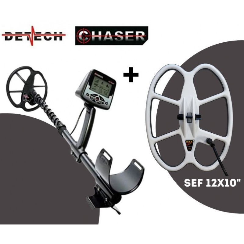 Pack detector de metales Detech Chaser + SEF 12X10"