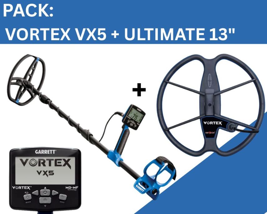 Pack Garrett Vortex VX5 + Plato Detech Ultimate 13"