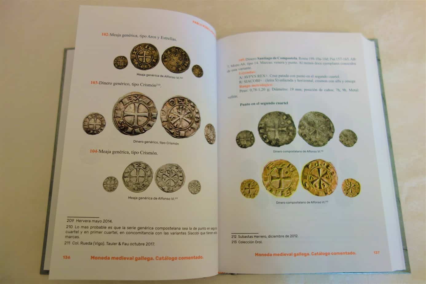 Libro sobre la moneda medieval gallega