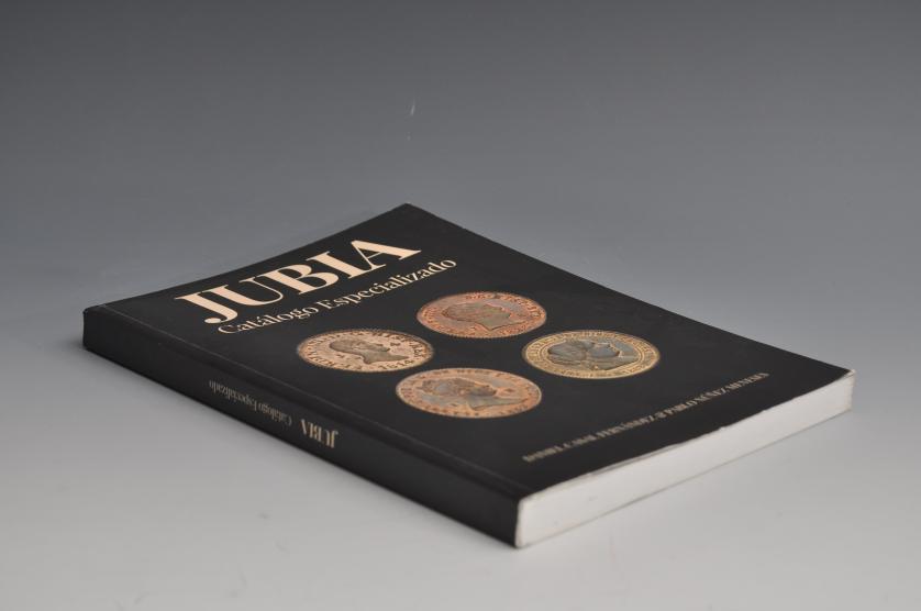 Libro de numismática sobre la moneda de JUBIA