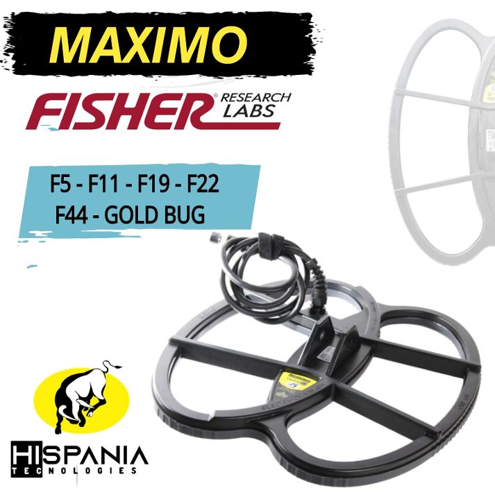 PLATO MAXIMO para detectores de metales FISHER F5, F11, F19, F22, F44 y GOLD BUG PRO