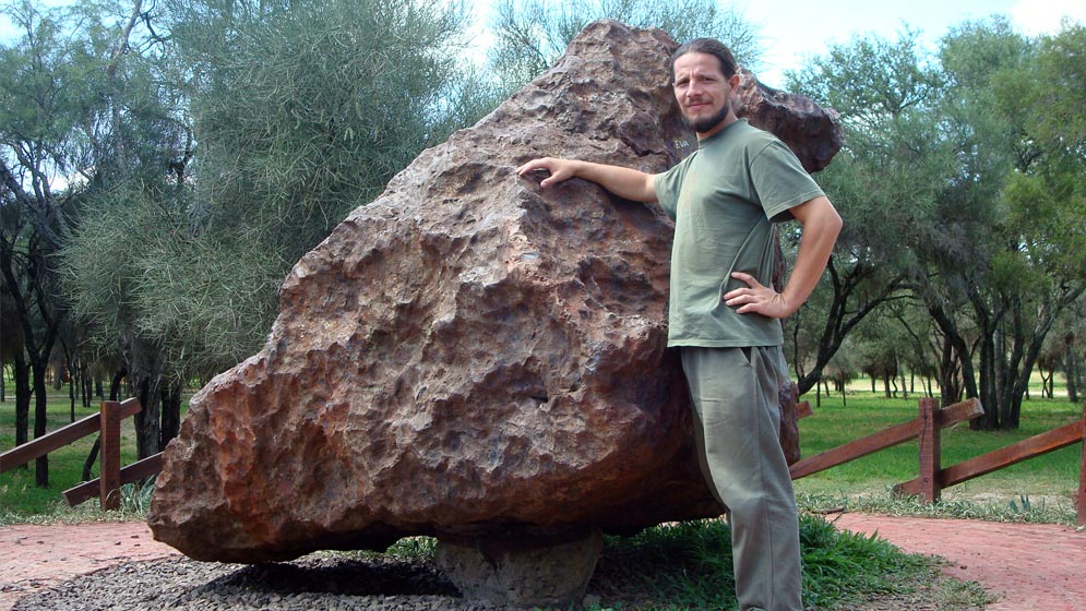 Búsqueda de meteoritos con detector de metales