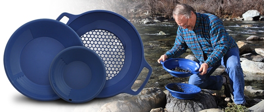 Bateas para la búsqueda de pepitas de oro