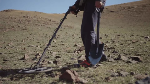 Terreno mineralizado para detectar metales