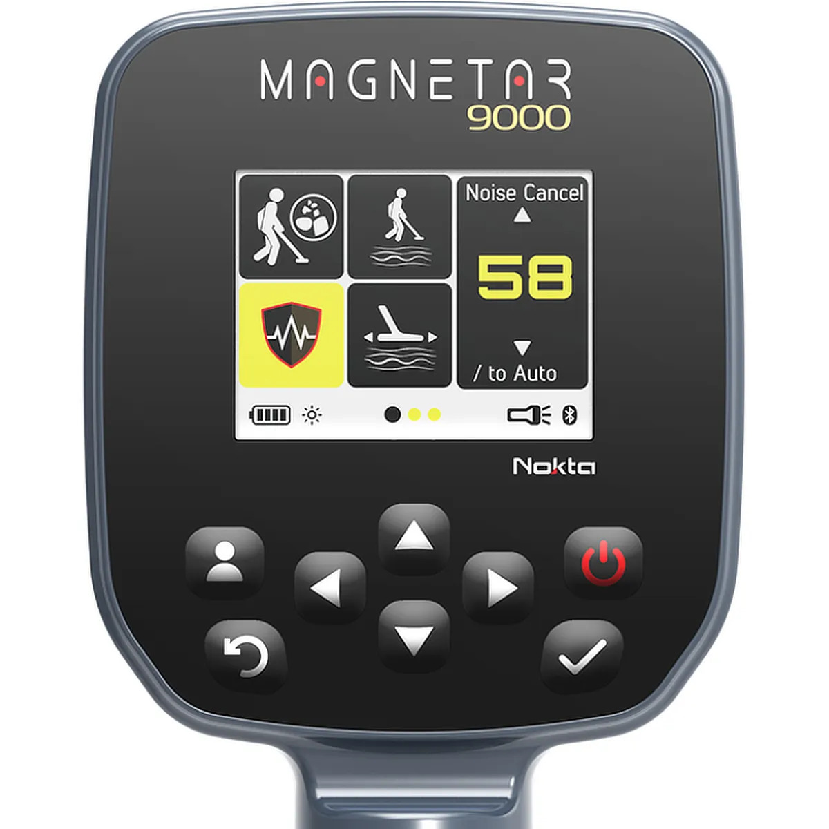 Pantalla del detector para prospección de oro Nokta Magnetar 9000