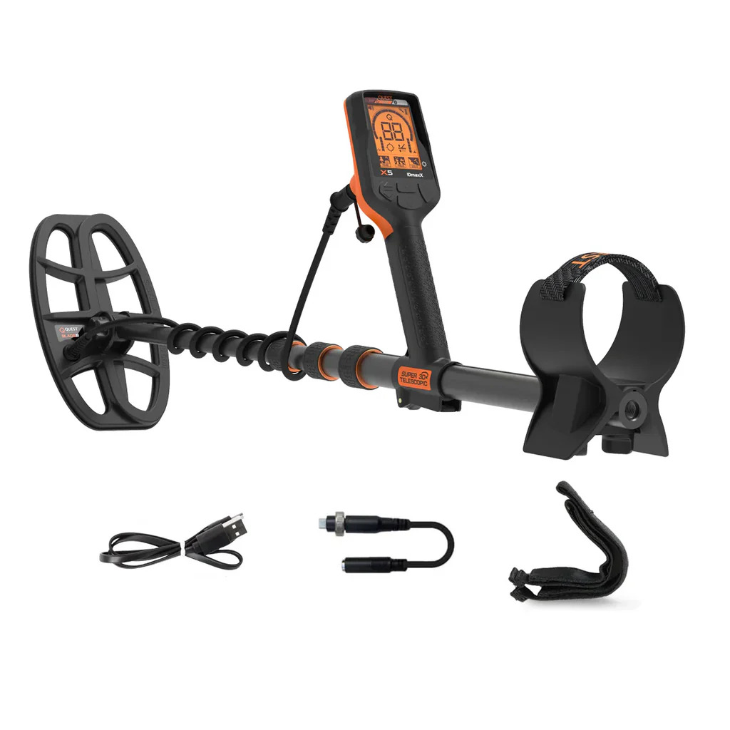 El mejor detector de metales para principiantes QUEST X5 IDMAXX